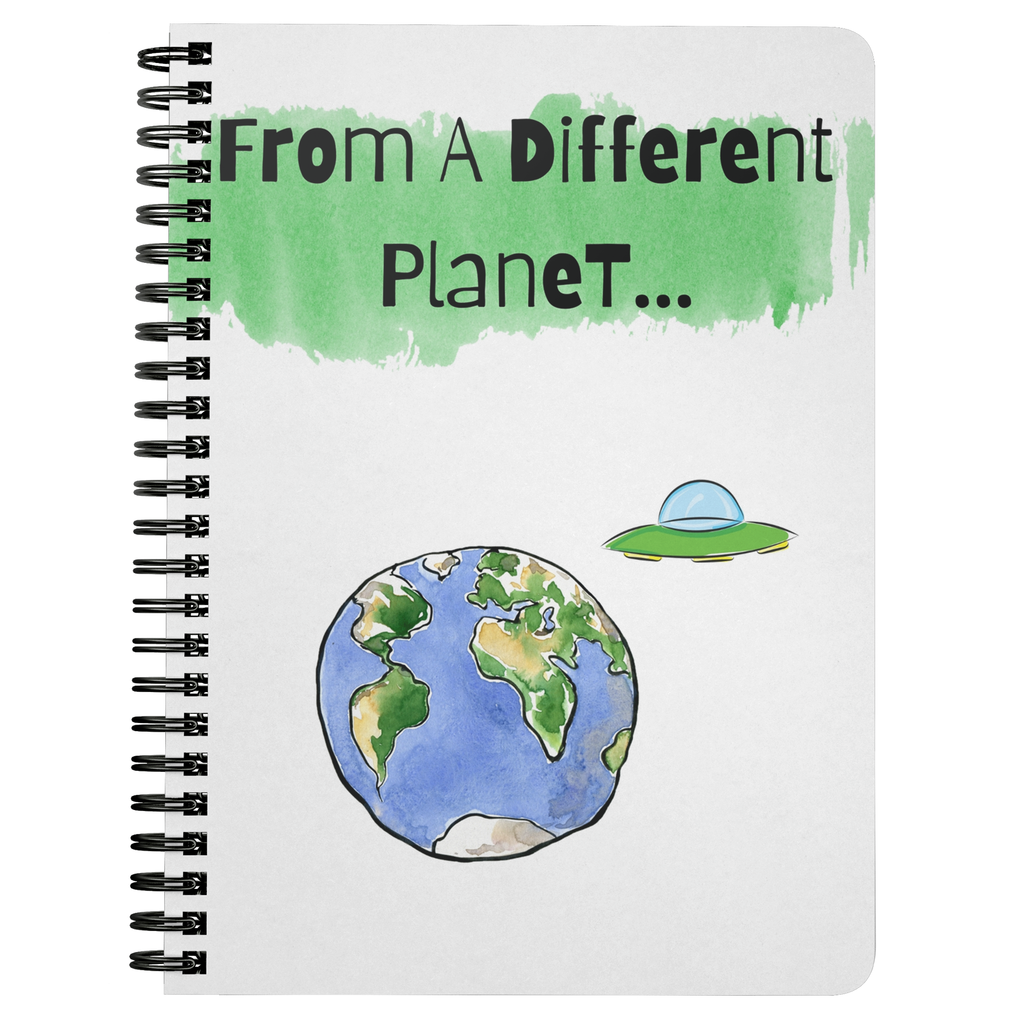 From A Different Planet Spiral Notebook
