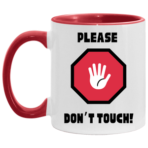 Please Don’t Touch Color Block Mug